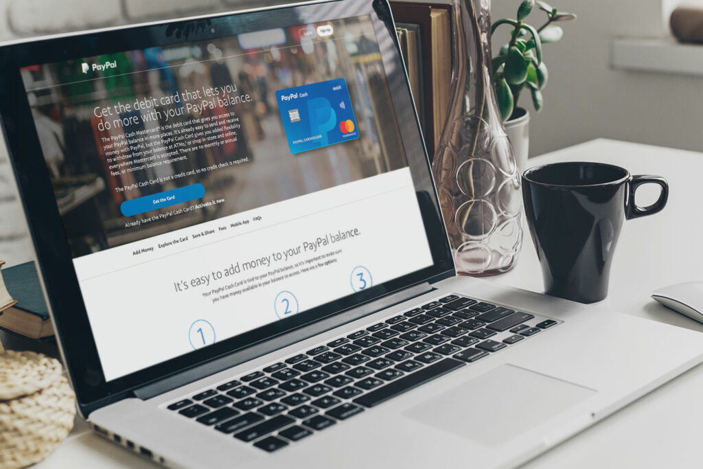 PayPal Cash Debit Card Landing Page